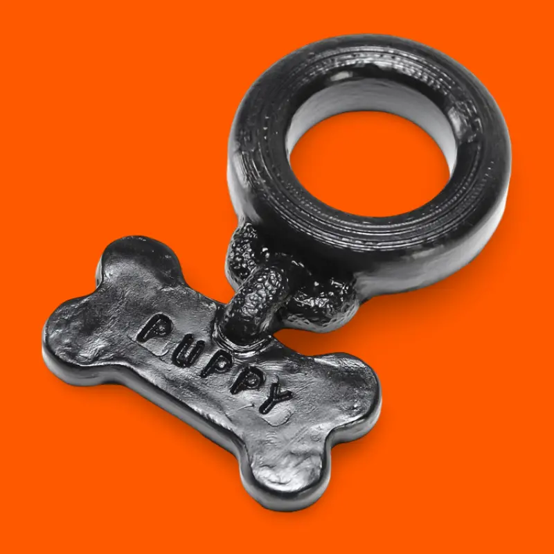 OXBALLS PUPPY – Silicone Puppy Play Cock Ring | Dark-Ink