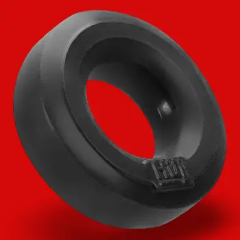 Hunky Junk HÜJ Cock Ring 3-Pack, stackable Plus+Silicone | Dark-Ink