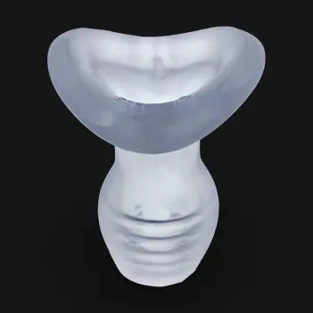 Oxballs Glowhole Analplug, LED 45 Farben, Plus+Silicone | Dark-Ink