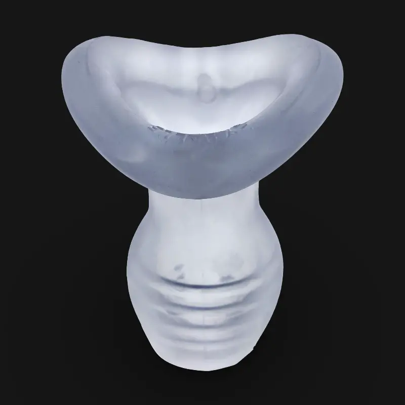 Oxballs Glowhole Analplug, LED 45 Farben, Plus+Silicone | Dark-Ink