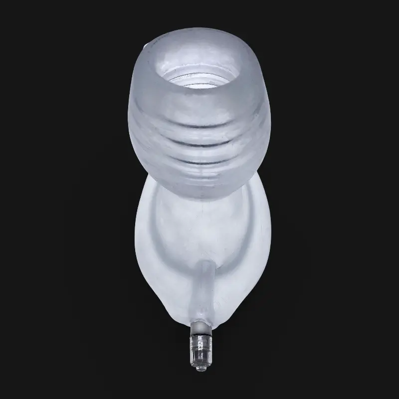 Oxballs Glowhole Analplug, LED 45 Farben, Plus+Silicone | Dark-Ink