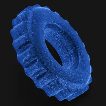 OXBALLS PLUSHY GLITZ – Cockring souple pailleté | Dark-Ink