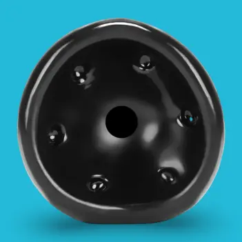 OXBALLS JERK – Masturbador acanalado flexTPR con succión | Dark-Ink