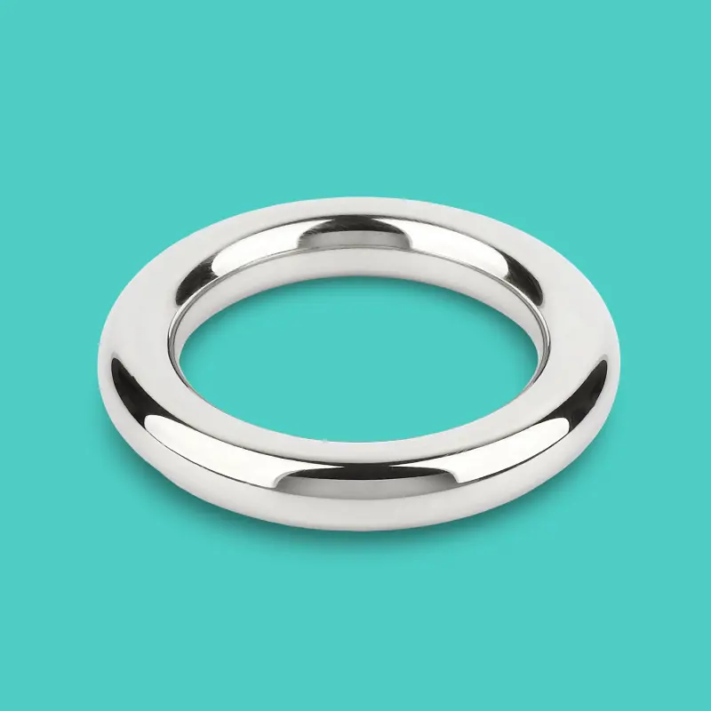 Cockring rond DARKLINE acier inoxydable massif poli  6/8/10mm| Dark-Ink