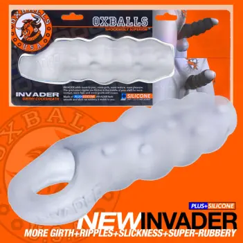 OXBALLS INVADER – Funda para pene abierta texturizada | Dark-Ink