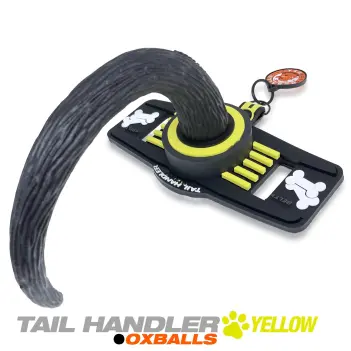 Oxballs Tail Handler Puppy Show Tail, belt-strap, silicone | Dark-Ink