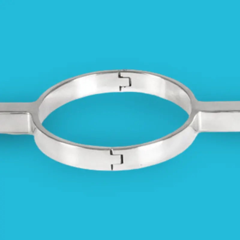 DARKLINE Straight Neck & Wrist Yoke – Edelstahlfessel | Dark-Ink