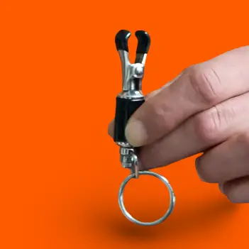 DARKLINE Barrel Nipple Clamps with Puller Rings | Dark-Ink