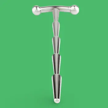 DARKLINE Smooth Cum Rattle – Plug urétral acier 6 mm | Dark-Ink