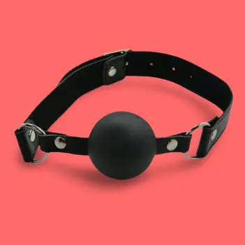 DARKLINE Black Silicone Ball Gag | Dark-Ink