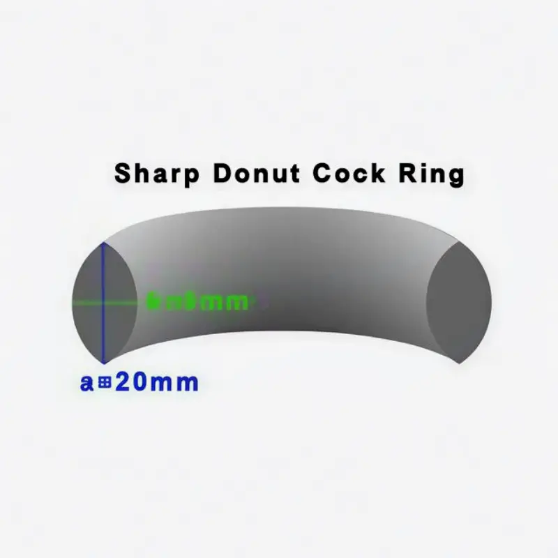 DARKLINE DoNut Cock Ring, mirror steel, 5 widths, 4 sizes | Dark-Ink
