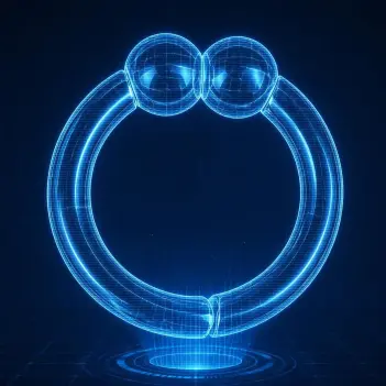 DARKLINE ZE BIG HORSESHOE MAGNETIC | Cockring articulado