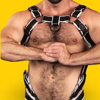 Mr S Leather Trojan 2.0 Body Harness – Leather Harness | Dark-Ink