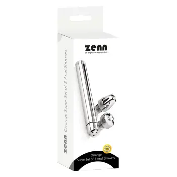 ZENN Super Set Anal Douche with 3 Interchangeable Heads | Dark-Ink