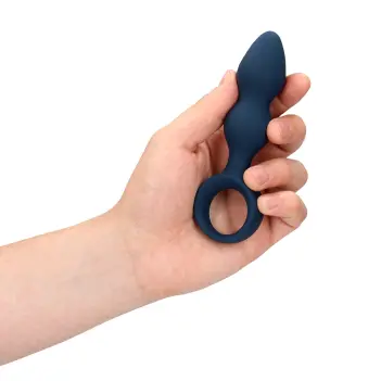 Plug anal Teardrop Loveline Baltic Blue en silicone | Dark-Ink