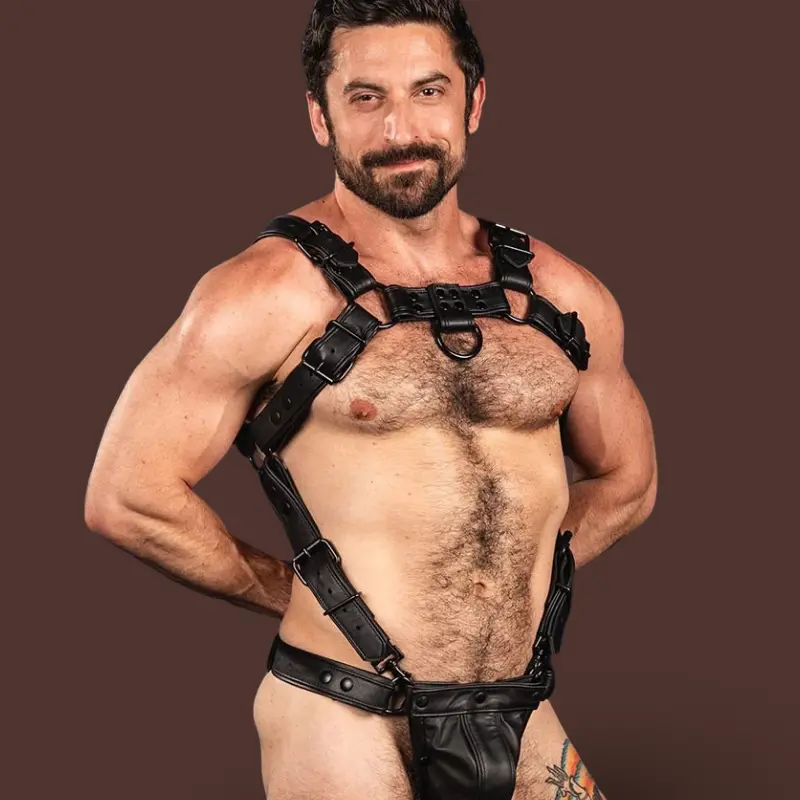 Mr S Leather Trojan 2.0 Body Harness – Lederharness | Dark-Ink