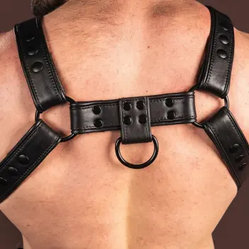 Mr S Leather Trojan 2.0 Body Harness – Leather Harness | Dark-Ink
