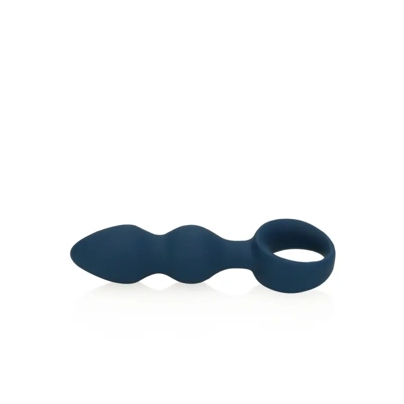Plug anal Teardrop Loveline Baltic Blue en silicone | Dark-Ink