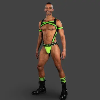 Mr S Leather Bold Color Jockstrap -Lime