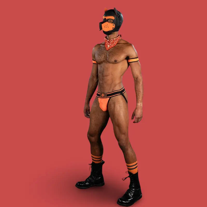 Mr S Leather Bold Color Jockstrap -Orange