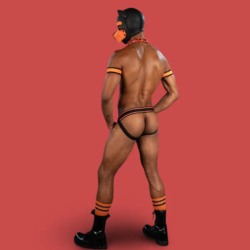 Mr S Leather Bold Color Jockstrap -Orange