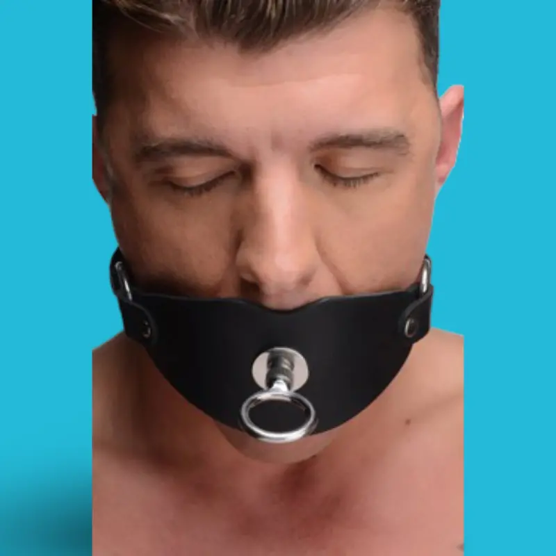 Eyelet Ball Gag | Bâillon boule en cuir avec anneau