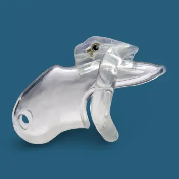 Clear Captor Transparent chastity cage with 4 removable rings