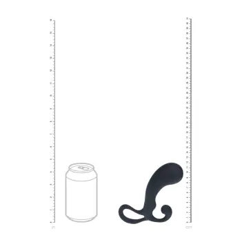 Bulb with Loop Silicone Prostate Massager - S - Black