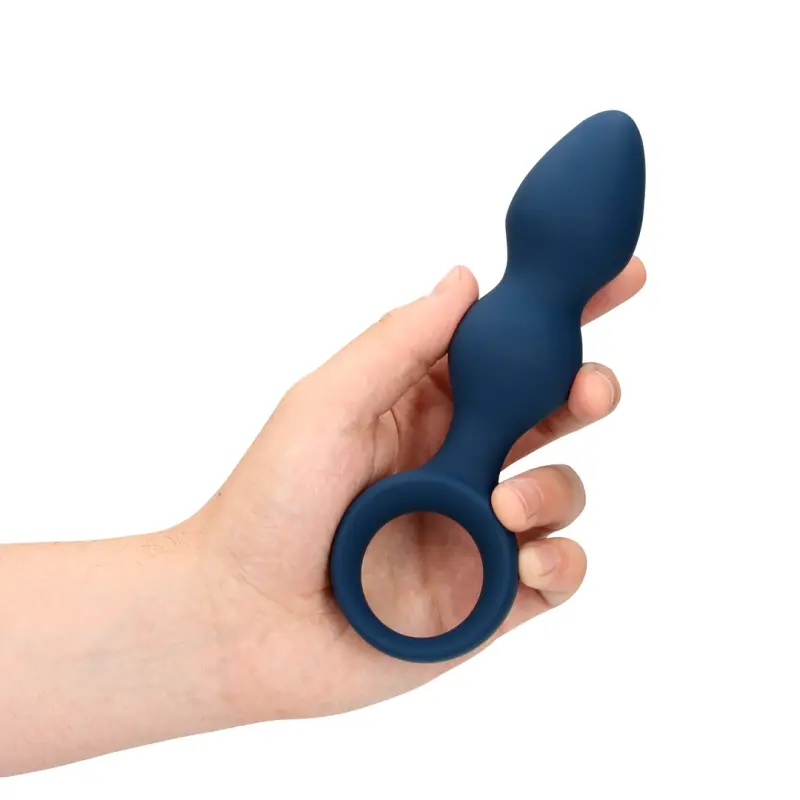 Loveline Teardrop Analplug Baltic Blue aus Silikon | Dark-Ink