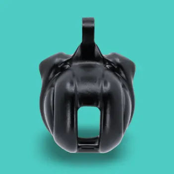 KINK3D Baby Viper Chastity Cage, enclosed design 1.25-2" | Dark-Ink