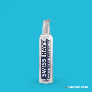 Lubrifiant Swiss Navy Water-Based, formule gel-to-liquid | Dark-Ink