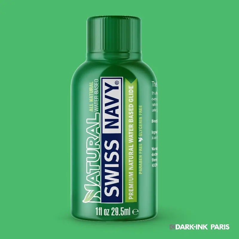 Swiss Navy Naked Gleitgel auf Wasserbasis, glycerinfrei | Dark-Ink