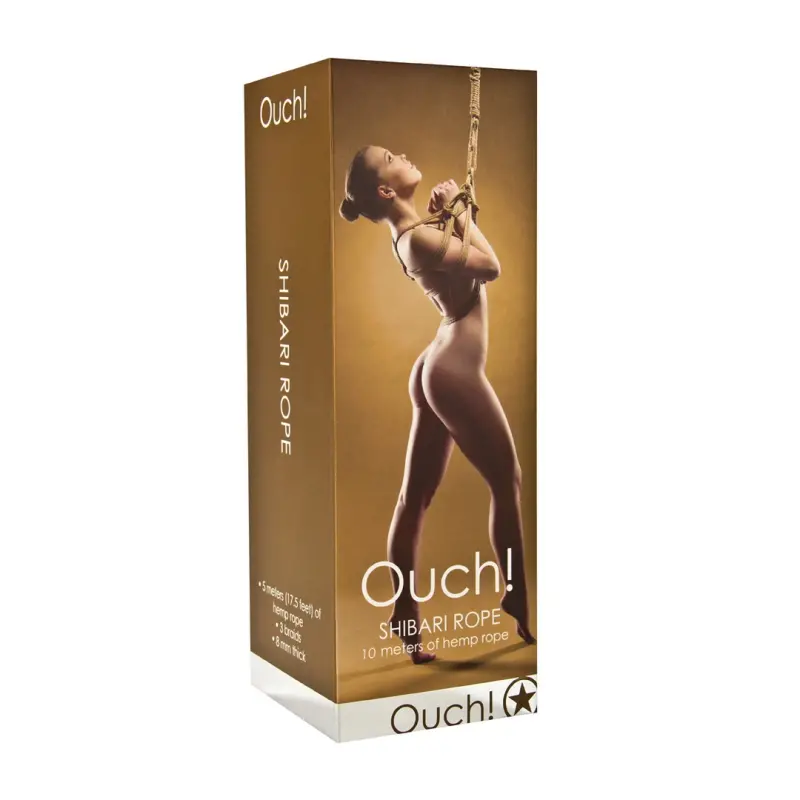 Corde Shibari OUCH! 10 m pour bondage japonais | Dark-Ink
