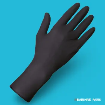 Gants Latex Noirs Longs 30 cm L | Unigloves Black 300
