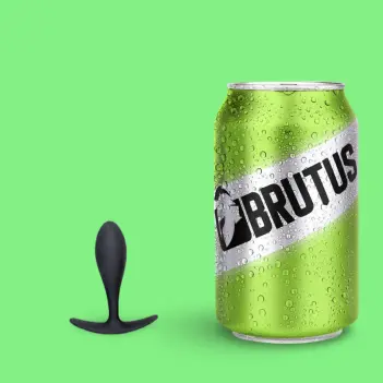 BRUTUS All Day Long – Schwarzer Silikon-Analplug S/M/L