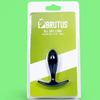 BRUTUS All Day Long – Black Silicone Butt Plug S/M/L