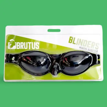 BRUTUS BLINDERS – Schwarze Silikon-Augenbinde BDSM