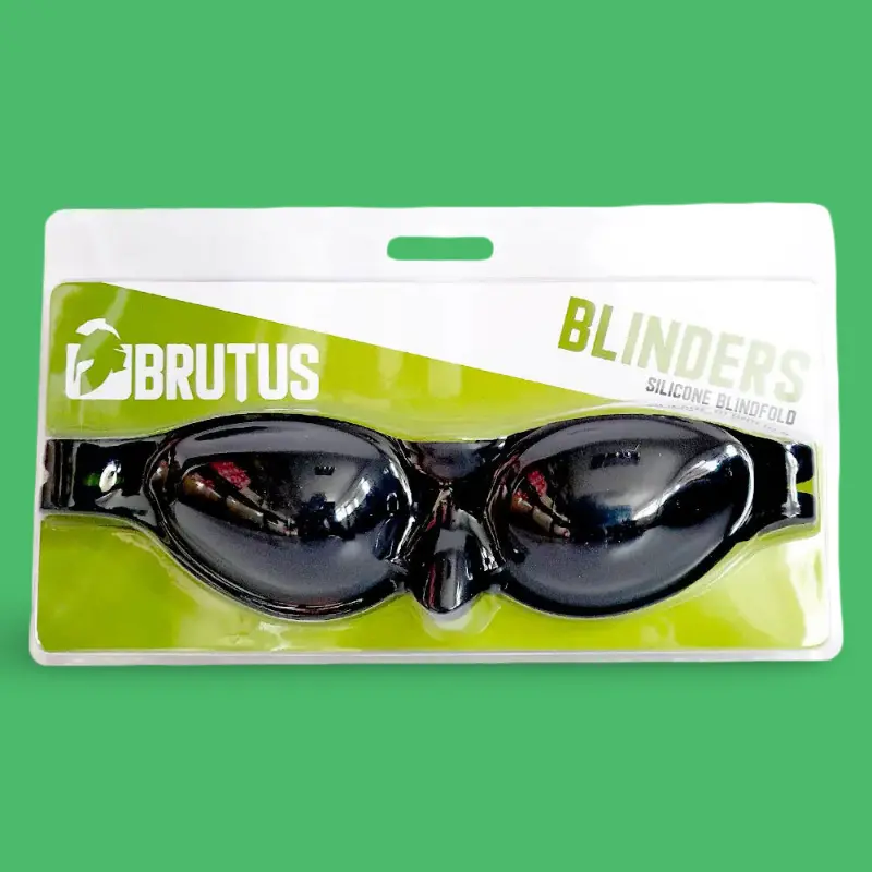 BRUTUS BLINDERS – Schwarze Silikon-Augenbinde BDSM