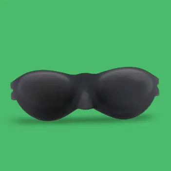 BRUTUS BLINDERS – Antifaz Opaco Silicona Negra BDSM