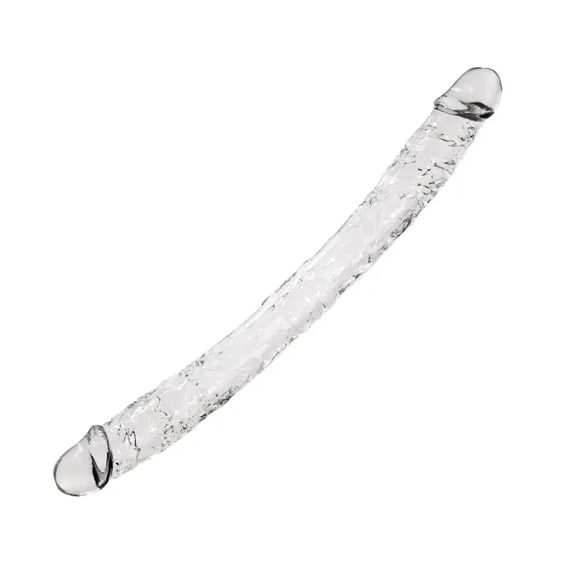 Dildo doble jelly Supreme ALIVE 38 cm: extra resbaladizo | Dark-Ink