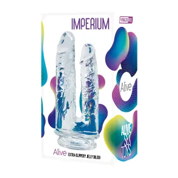Dildo doble jelly Imperium ALIVE: dos extremos activos | Dark-Ink