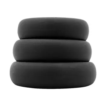 Anillos para pene Al Sensual Pleasure Rings, kit 3 silicona | Dark-Ink