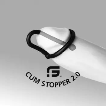Sportfucker Cum Stopper: Penisplug mit Eichelring | Dark-Ink