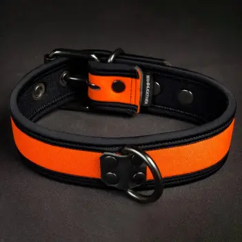 Collar puppy play Mr. S Leather Neo Bold, 14 colores | Dark-Ink