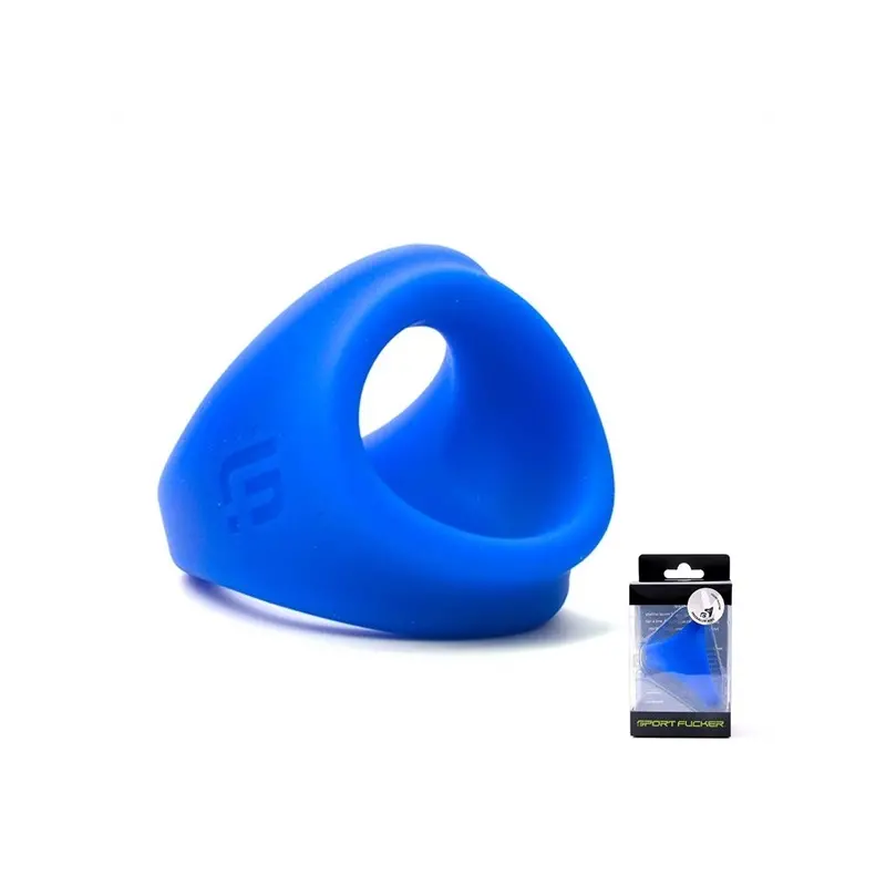 Cockring Freeballer Sportfucker silicona líquida 2 en 1 | Dark-Ink