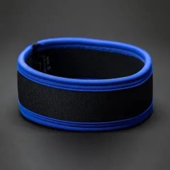 Mr S Leather Neo Carbon Black bicep armband, neoprene | Dark-Ink
