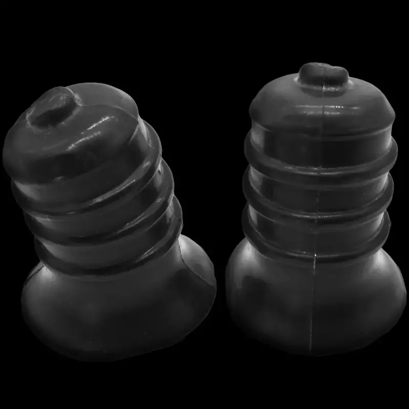 Succionadores de pezones Oxballs Ribnips, 4 anillos muelle | Dark-Ink