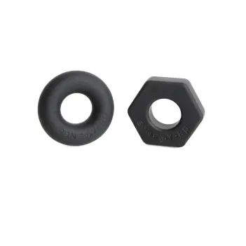 Cockring Boneyard Nutball : 2 anneaux, 2 diamètres silicone | Dark-Ink