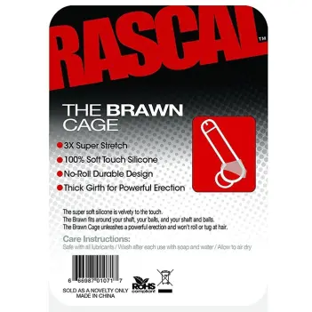 Cockring Boneyard Brawn Cage : silicone médical 3X stretch | Dark-Ink