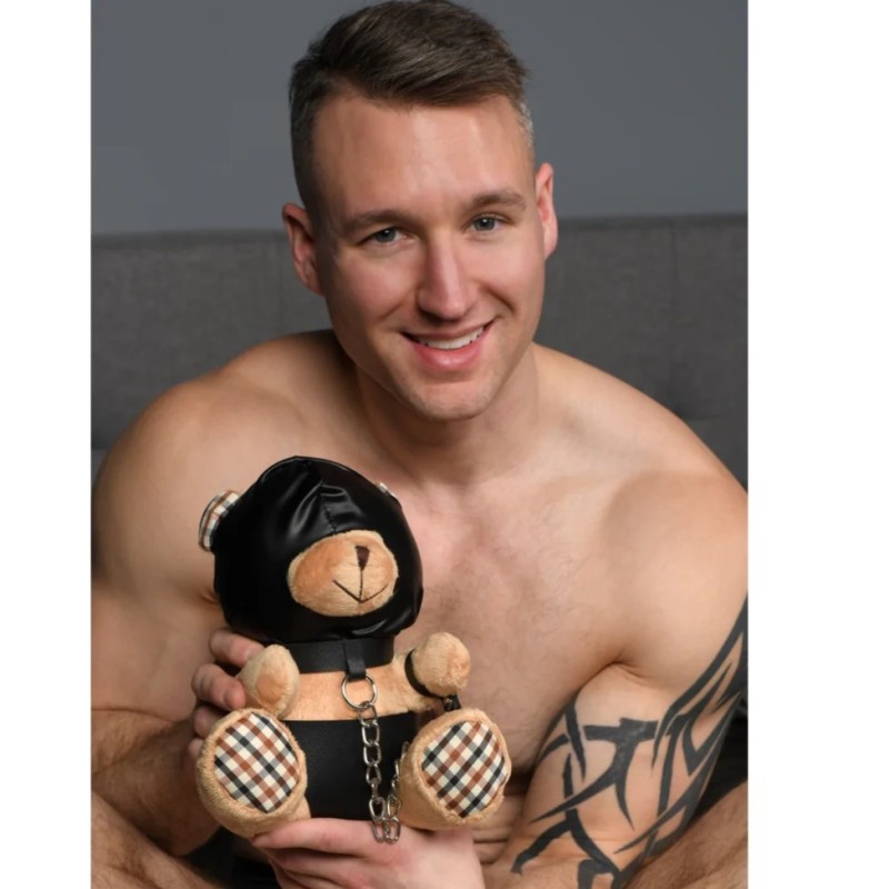 Master series hooded bondage teddy bear